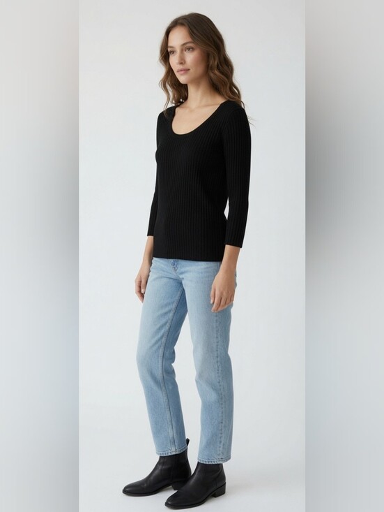 Banana Republic Factory Tops - Banana republic factory ribbed black crop top Size Small‎ Casual Balletcore